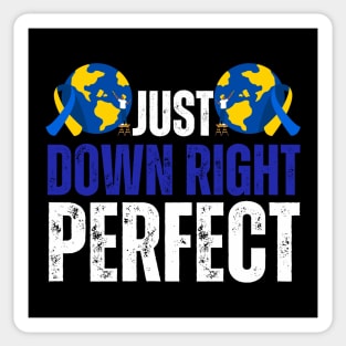 Down Right Perfect Down Syndrome Awareness Sticker